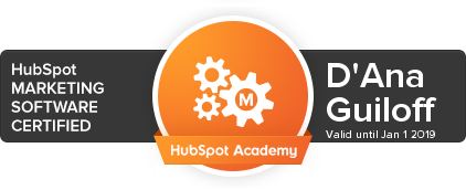 D'Ana is Marketing Software Certified by HubSpot D'Ana is Marketing Software Certified by HubSpot